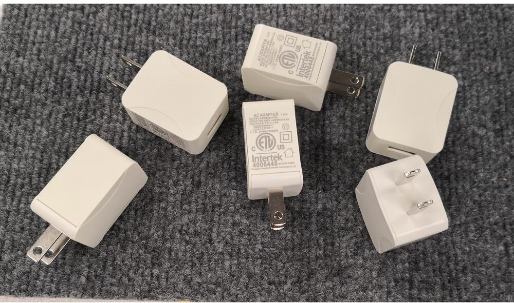 6 Pack USB Wall Charger Power Adapter Plug 5V 1A Supply Charging Brick Bulk Lot